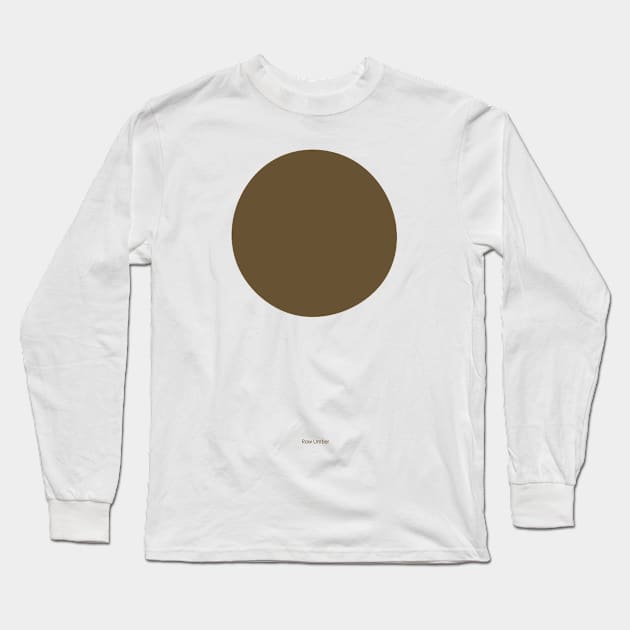 Circular - Crayola Raw Umber Long Sleeve T-Shirt by Eugene and Jonnie Tee's